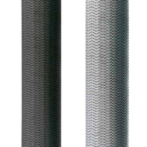 Kunststoff-Geflechtschlauch, Innen Ø 10 mm, Bereich 8-20 mm, grau, halogenfrei, -50 bis 150 °C