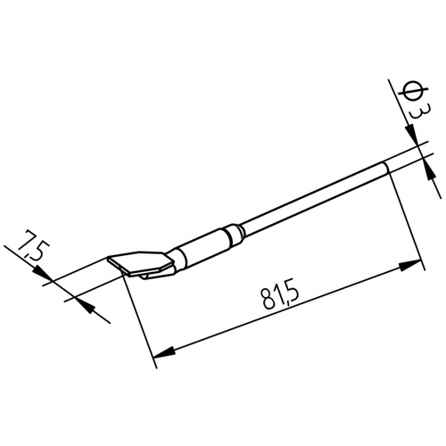0452FDLF075 Ersa Lötspitzen, Entlötspitzen und Heißluftdüsen Bild 2
