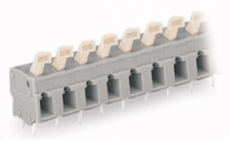 Leiterplattenklemme, 10-polig, RM 7.5 mm, 0,08-2,5 mm², 24 A, Käfigklemme, grau, 257-510