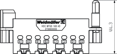 2736930000 Weidmüller Gehäuse für schwere Steckverbinder Bild 2