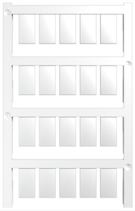 Polyamid Gerätemarkierer, (L x B) 17 x 9 mm, weiß, 200 Stk