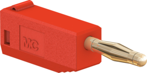 2 mm Stecker, Lötanschluss, 0,5 mm², rot, 22.2616-22