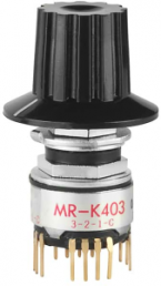 Stufen-Drehschalter, 4-polig, 3-stufig, 30°, unterbrechend, 28 V, MRK403-A