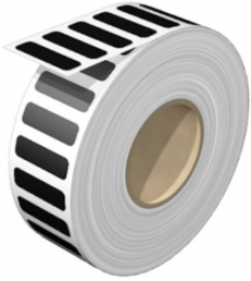 Polyester Gerätemarkierer, (L x B) 27 x 8 mm, schwarz, Rolle mit 1000 Stk