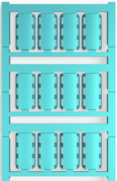 Polyamid Kabelmarkierer, beschriftbar, (B x H) 24 x 9 mm, max. Bündel-Ø 40 mm, blau, 1323480000