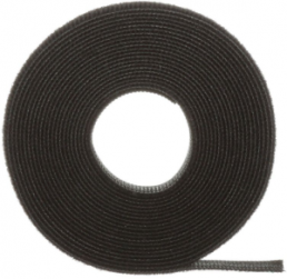 Kabelbinder mit Klettverschluss, lösbar, Nylon, (L x B) 22.86 m x 19.1 mm, schwarz, -18 bis 104 °C