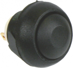 Drucktaster, 1-polig, schwarz, unbeleuchtet, 0,4 A/32 V, Einbau-Ø 13.6 mm, IP67, IBR3SAD200
