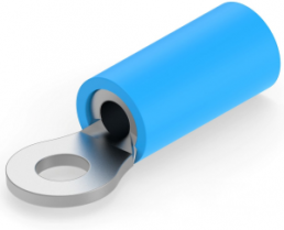 Isolierter Ringkabelschuh, 1,04-2,62 mm², AWG 16 bis 14, 3.02 mm, M2,5, blau