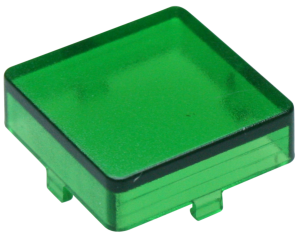 Blende, quadratisch, (L x B x H) 14 x 14 x 5.5 mm, grün, für Kurzhubtaster, 5.46.681.021/1510
