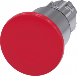 Pilzdrucktaster, rastend, rot, Einbau-Ø 22.3 mm, 3SU1050-1EA20-0AA0