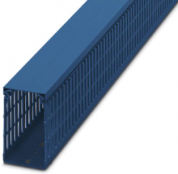 Verdrahtungskanal, (L x B x H) 2000 x 60 x 100 mm, Polycarbonat/ABS, blau, 3240597