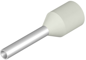 Isolierte Aderendhülse, 0,75 mm², 14 mm/8 mm lang, DIN 46228/4, weiß, 9025700000
