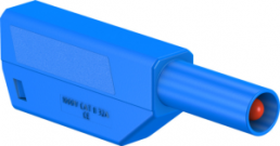4 mm Stecker, Lötanschluss, 0,75-2,5 mm², CAT II, blau, 22.2654-23