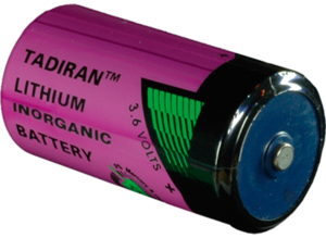 Lithium-Batterie, 3.6 V, LR14, C, Rundzelle, Flächenkontakt