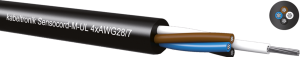 PUR Sensor-Leitung Sensocord-M-UL 5 x 0,09 mm², AWG 28, ungeschirmt, schwarz