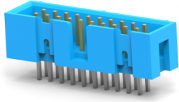 Stiftleiste, 20-polig, RM 2.54 mm, gerade, blau, 2-1761679-7