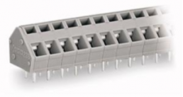 Leiterplattenklemme, 3-polig, RM 5 mm, 0,08-2,5 mm², 24 A, Käfigklemme, grau, 236-403/332-000