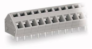 Leiterplattenklemme, 3-polig, RM 5 mm, 0,5-2,5 mm², 16 A, Käfigklemme, hellgrau, 236-403/332-009/999-950