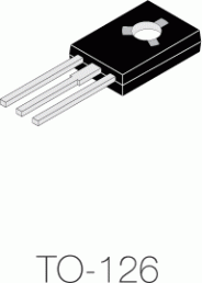 Bipolartransistor, PNP, 30 mA, 250 V, THT, TO-126, BF470