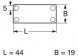 Kennzeichnungsschild für Kabelhaltebänder, PA 6.6, natur, IT 1, halogenfrei, L 44, B 19 mm