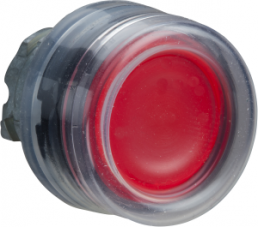 Drucktaster, tastend, Bund rund, rot, Frontring schwarz, Einbau-Ø 22 mm, ZB4BW5437