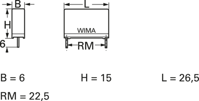 MKP4O126805B00MSSD Wima Folienkondensatoren Bild 2