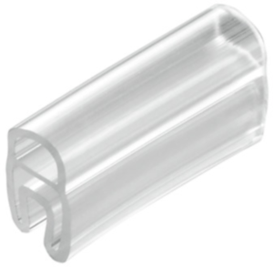 PVC Kabelmarkierer, beschriftbar, (B x H) 15 x 27 mm, max. Bündel-Ø 22 mm, transparent, 1806260000