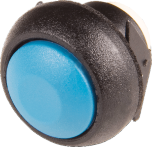 Drucktaster, 1-polig, blau, unbeleuchtet, 0,4 A/32 V, Einbau-Ø 13.6 mm, IP67, ISR3SAD100