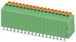 Leiterplattenklemme, 18-polig, RM 2.54 mm, 0,14-0,5 mm², 6 A, Federklemmanschluss, grün, 1868063