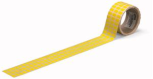 Polyester Etikett, (L x B) 15 x 9 mm, gelb, Rolle mit 3000 Stk