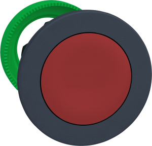 Frontelement, unbeleuchtet, rastend, Bund rund, rot, Einbau-Ø 30.5 mm, ZB5FH04