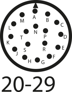 Buchsen-Kontakteinsatz, 17-polig, Lötkelch, gerade, 97-20-29S(431)