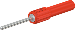 Zählerprüfstift speziell für den Schraubanschluss an Zählerklemmen, mit 2 mm Stift-Ø, CAT II, rot