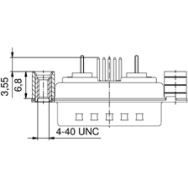 3013W6PAR76A50X CONEC D-Sub Steckverbinder Bild 2