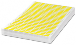 Textil/Polymer Etikett, (L x B) 20 x 8 mm, gelb, Seite mit 1000 Stk