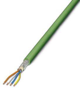 PVC Ethernet-Kabel, Cat 5, PROFINET, 4-adrig, 0,34 mm², AWG 22-1, grün, 1416392