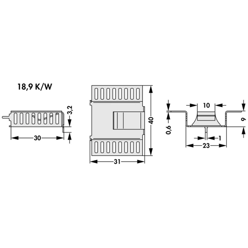 FK 278 MI 247 H Fischer Elektronik Kühlkörper Bild 2