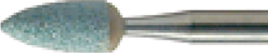 Schleifstifte, Ø 2.5 mm, Schaft-Ø 2.35 mm, Schaftlänge 44 mm, Kegelspitze, Siliziumkarbid, 661 104 GRÜN