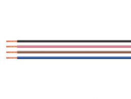 PVC-Schaltlitze, LifY, 0,25 mm², AWG 24, rosa, Außen-Ø 1,3 mm