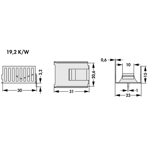 FK 275 MI 247 H Fischer Elektronik Kühlkörper Bild 2