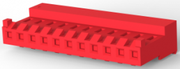 Buchsenleiste, 11-polig, RM 3.96 mm, gerade, rot, 4-643819-1