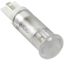 LED-Signalleuchte, 24 V (DC), weiß, 1.6 cd, Einbau-Ø 10 mm, LED Anzahl: 1