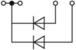4-Leiter-Diodenklemme, Federklemmanschluss, 0,08-1,5 mm², 1-polig, 500 mA, grau, 279-620/281-408