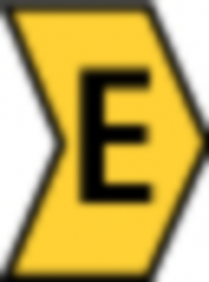 PVC Kabelmarkierer, Aufdruck "E", (L x B) 5 x 6.8 mm, max. Bündel-Ø 9 mm, gelb, 515-03054