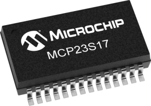 Schnittstellen IC SPI Interface 10000kHz 5.5V, MCP23S17T-E/SS, SSOP-28