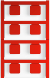 Polyamid Gerätemarkierer, (L x B) 17 x 15 mm, rot, 80 Stk