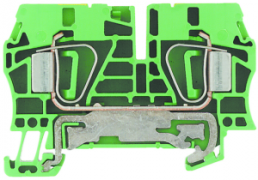 Schutzleiter-Reihenklemme, Federzuganschluss, 0,5-10 mm², 2-polig, 720 A, 8 kV, gelb/grün, 1608670000