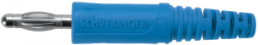4 mm Stecker, Lötanschluss, 2,5 mm², blau, FK 9 L NI / BL