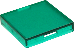 Kappe, quadratisch, (L x B x H) 16.4 x 16.4 x 3.2 mm, grün, für Druckschalter, 5.49.277.052/1503