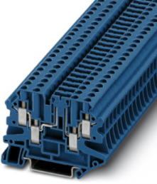 Trennklemme, Schraubanschluss, 0,14-6,0 mm², 4-polig, 20 A, 6 kV, blau, 3073076